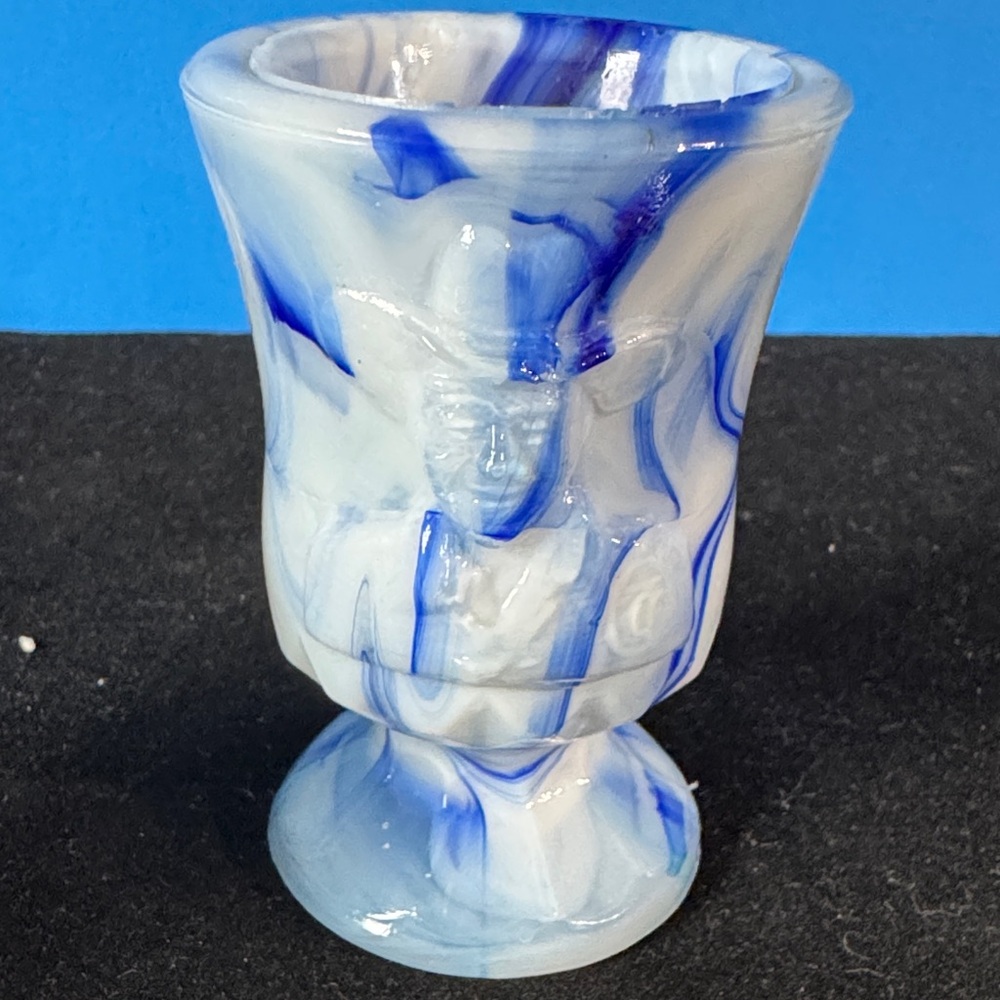 Boyd Glass Hopalong Cassidy 548/1000 Ltd Ed 1999 Fantasia Swril Toothpick Holder